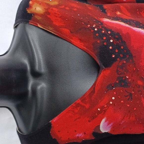 Coldwater Creek Women's Rose Vneck Long Sleeve Sequin Pullover Sweater - Picture 2 of 6